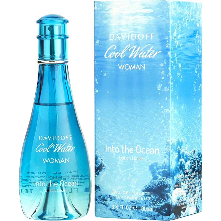 davidoff cool water woman into the ocean