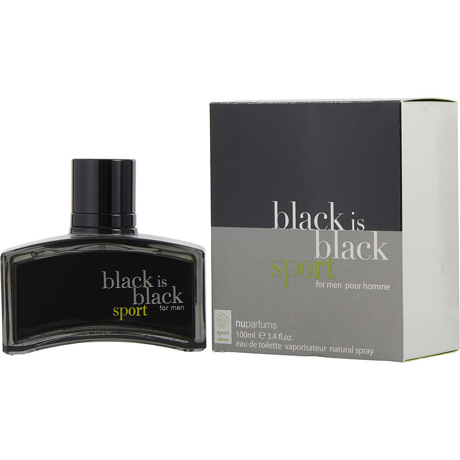 nu parfums black is black sport