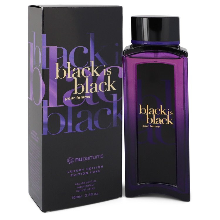 nu parfums black is black pour femme