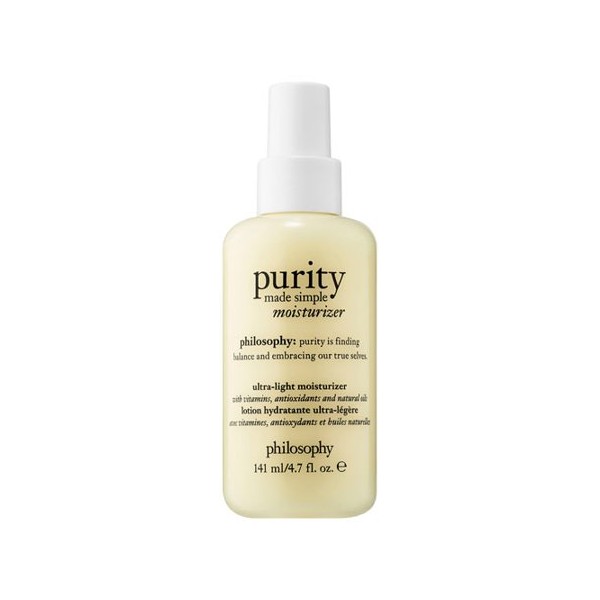 Purity made simple moisturizer Philosophy