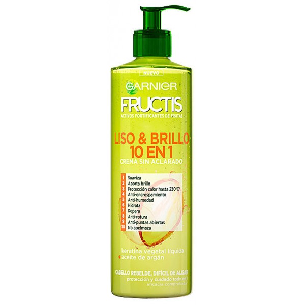 Crème lissante fructis lisse et brille 10 en 1 Garnier