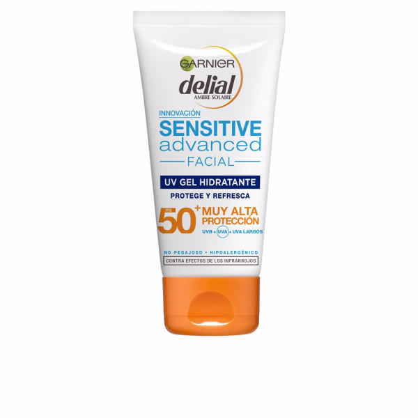 Delial ambre soleil Sensitive advanced facial UV Gel hidratante Garnier