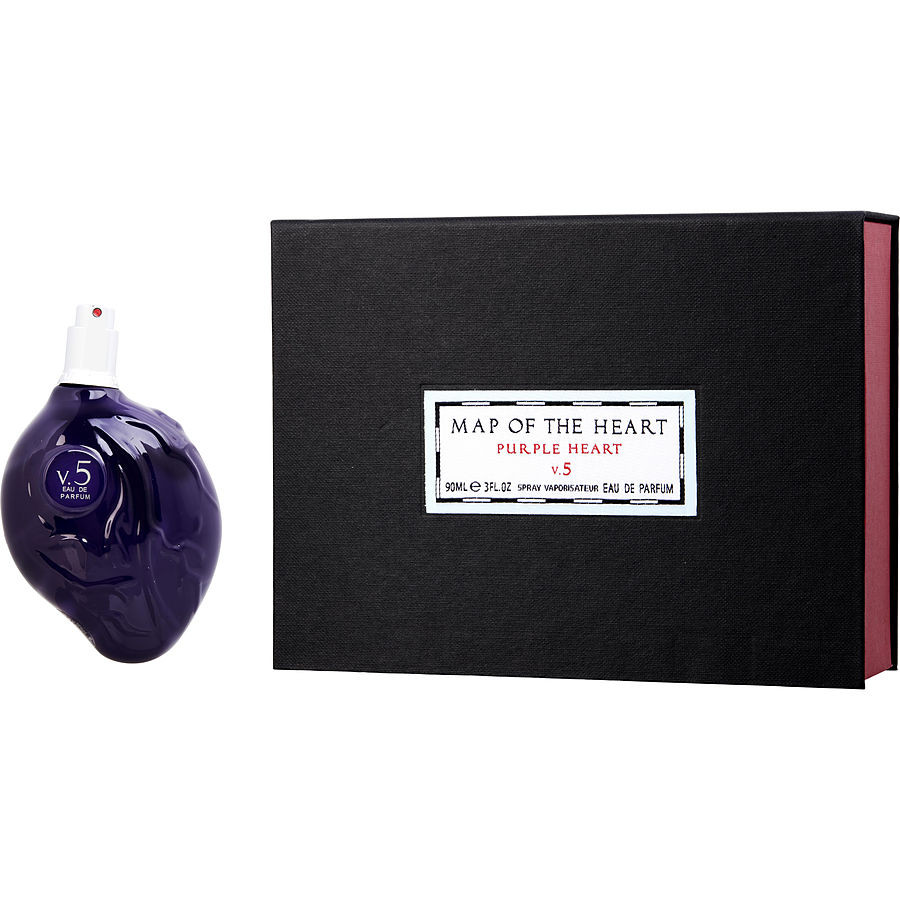 map of the heart purple heart v.5
