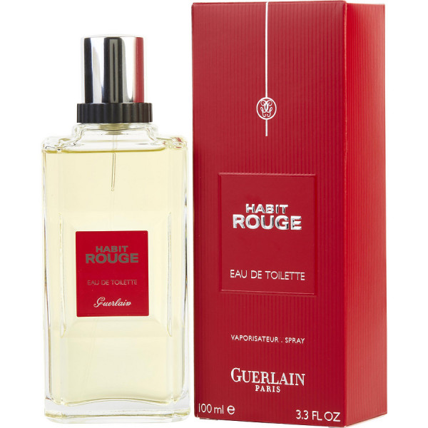 Guerlain - Habit Rouge Eau De Toilette Spray 34 Oz 100 ml 94$