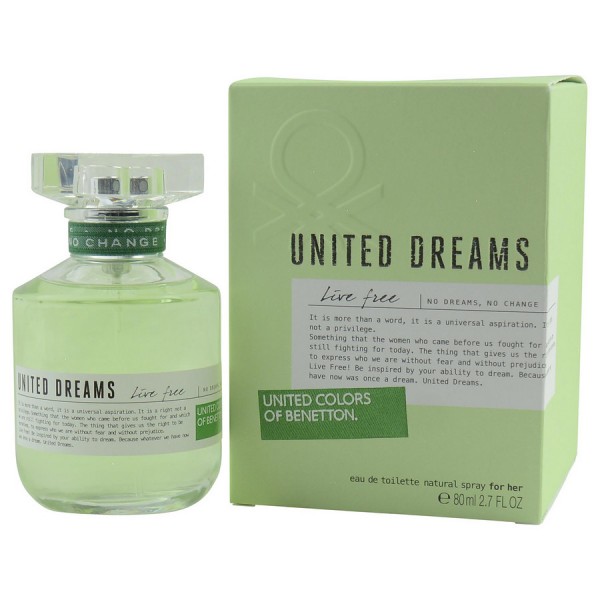 Benetton - United Dreams Live Free : Eau De Toilette Spray 2.7 Oz / 80 Ml