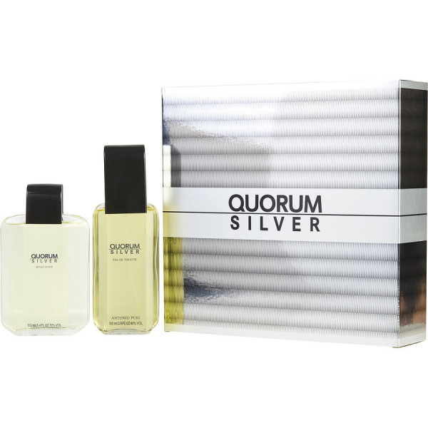 Quorum Silver - Antonio Puig Geschenkdozen 100 ML
