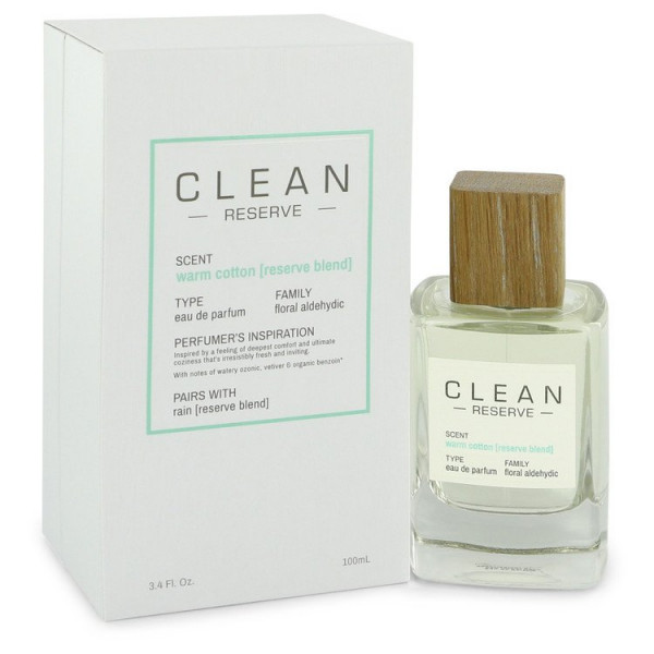 Clean - Warm Cotton Reserve Blend : Eau De Parfum Spray 3.4 Oz / 100 Ml