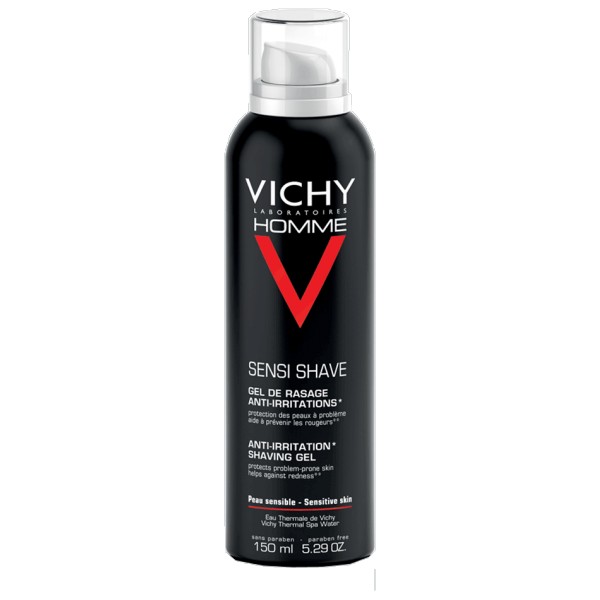 Sensi Shave Gel De Rasage Anti-Irritations - Vichy Barbering Og Skægpleje 150 Ml