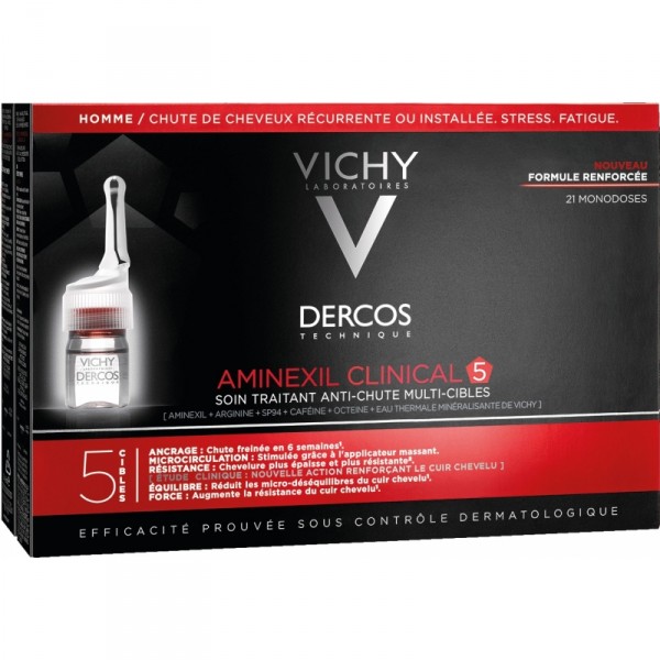 Vichy - Dercos Technique Aminexil Clinical 5 : Hair Care 21 Pcs