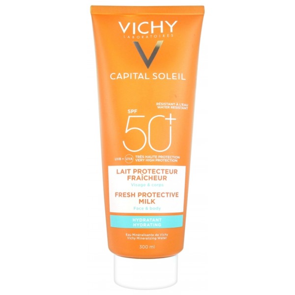Photos - Sun Skin Care Vichy  Capital Soleil Lait Hydratant : Sun protection 300 ml 