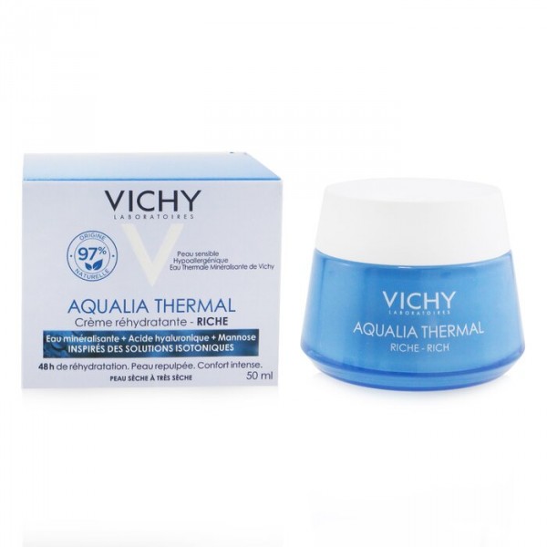 Aqualia Thermal Crème Réhydratante Riche - Vichy Feuchtigkeitsspendend Und Nährend 50 Ml