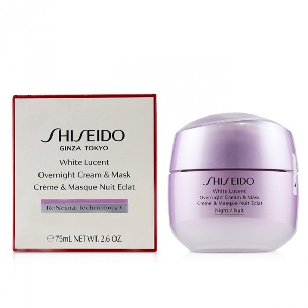 White Lucent Crème & Masque Nuit Eclat - Shiseido Masker 75 Ml