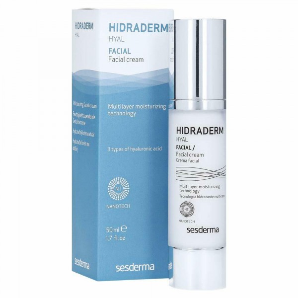 Hidraderm Hyal Facial Cream - Sesderma Hydraterende En Voedende Verzorging 50 Ml
