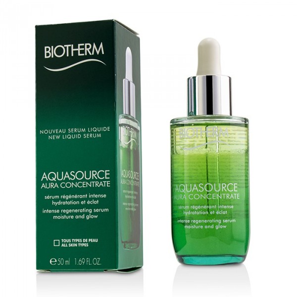Biotherm - Aquasource Aura Concentrate : Serum And Booster 1.7 Oz / 50 Ml