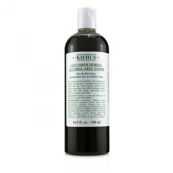 Cucumber Herbal Alcohol-free Toner - Kiehl's Rensemiddel - Make-up Fjerner 500 Ml