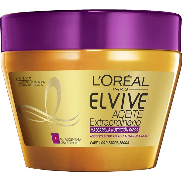 Elvive Extraordinary Curls Mask - L'Oréal Mascarilla Para El Cabello 300 Ml