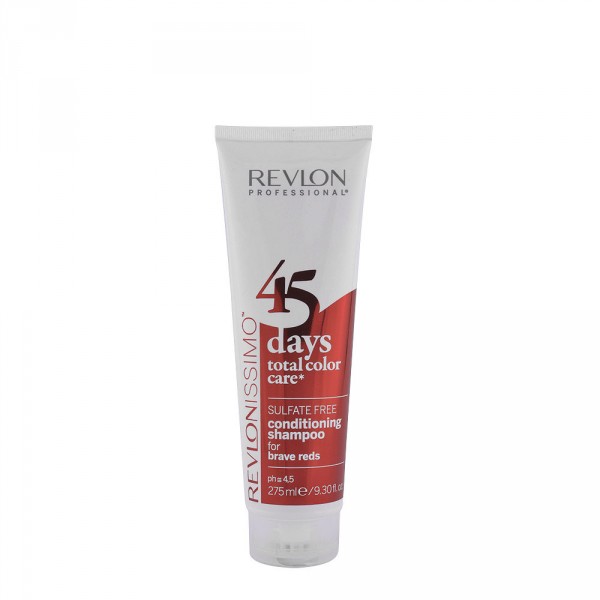 45 Days Total Color Care Brave Reds - Revlon Champú 275 Ml
