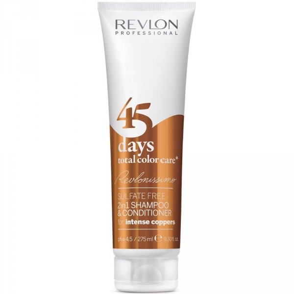 45 Days Total Color Care Intense Coppers - Revlon Shampoo 275 Ml