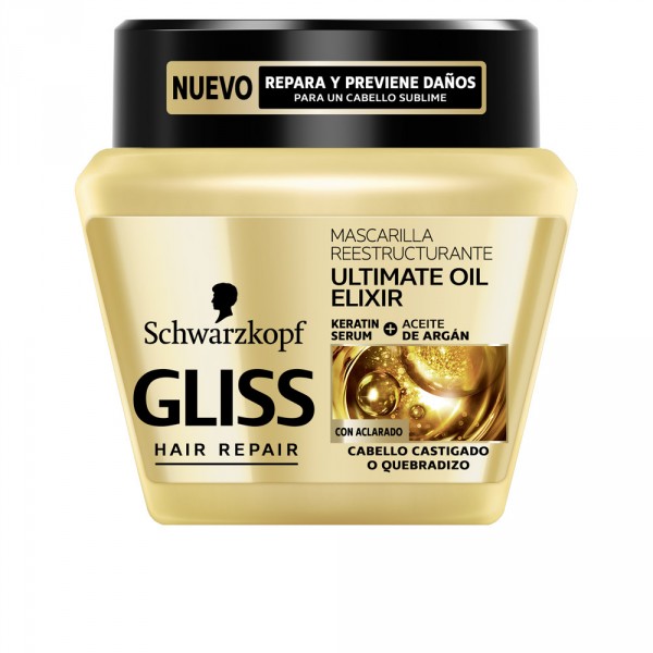 Gliss Ultimate Oil Elixir Masque - Schwarzkopf Haarmaske 300 Ml