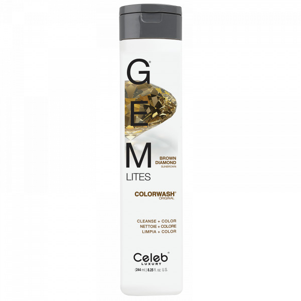 Celeb Luxury - Gem Lites Colorwash Brown Diamond Sunbrown : Shampoo 244 Ml
