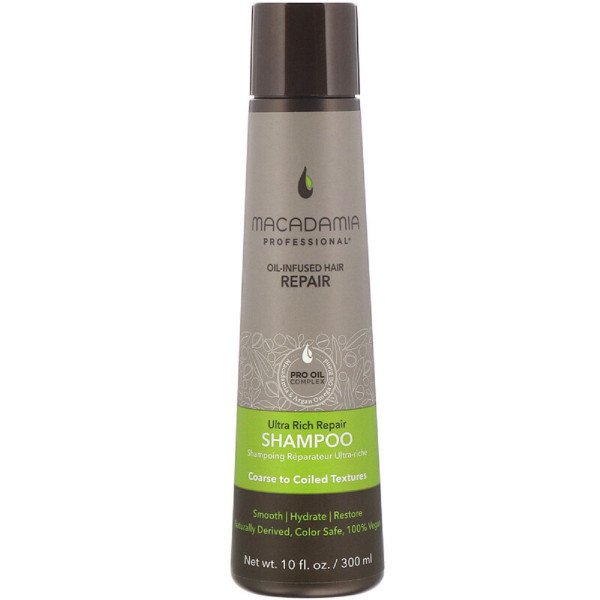 Oil-infused Hair Repair Ultra-Rich Repair Shampoo - Macadamia Champú 300 Ml