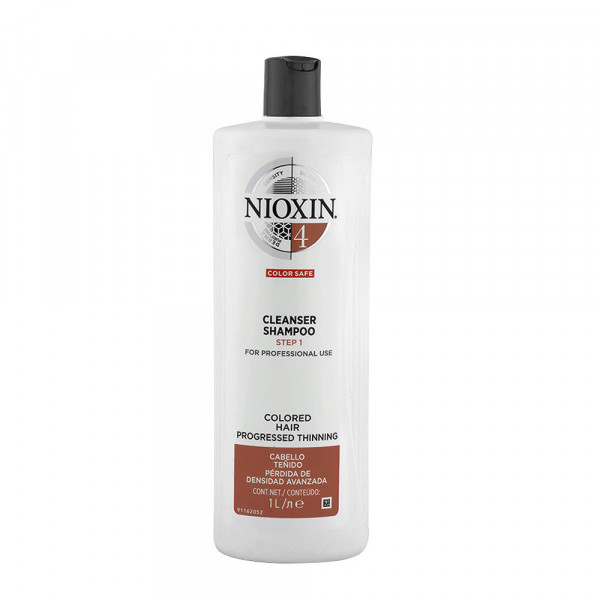 System 4 Cleanser Shampooing Purifiant Cheveux Colorés Très Fins - Nioxin Schampo 1000 Ml