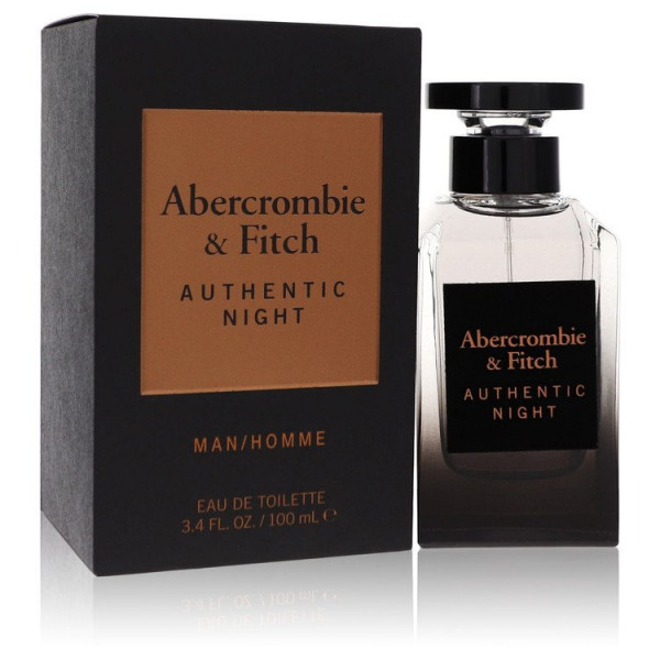 Abercrombie & Fitch - Authentic Night Homme : Eau De Toilette Spray 3.4 Oz / 100 Ml
