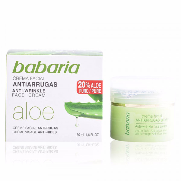Aloe Crème Visage Anti-Rides - Babaria Cuidado Hidratante Y Nutritivo 50 Ml