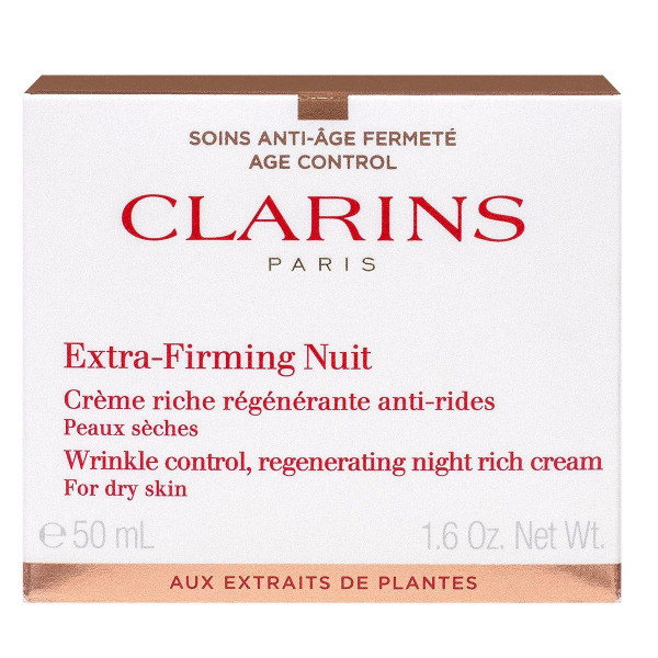 Extra-Firming Nuit Crème Riche Régénérant Anti-Rides - Clarins Energigivende Og Strålende Behandling 50 Ml