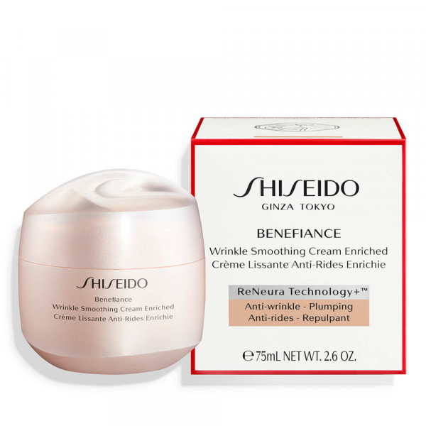 Benefiance Crème Lissante Anti-Rides Enrichie - Shiseido Pleje Mod ældning Og Rynker 75 Ml