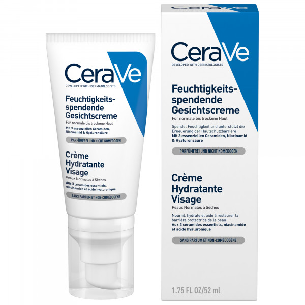 Crème Hydratante Visage - Cerave Feuchtigkeitsspendende Und Nährende Pflege 52 Ml