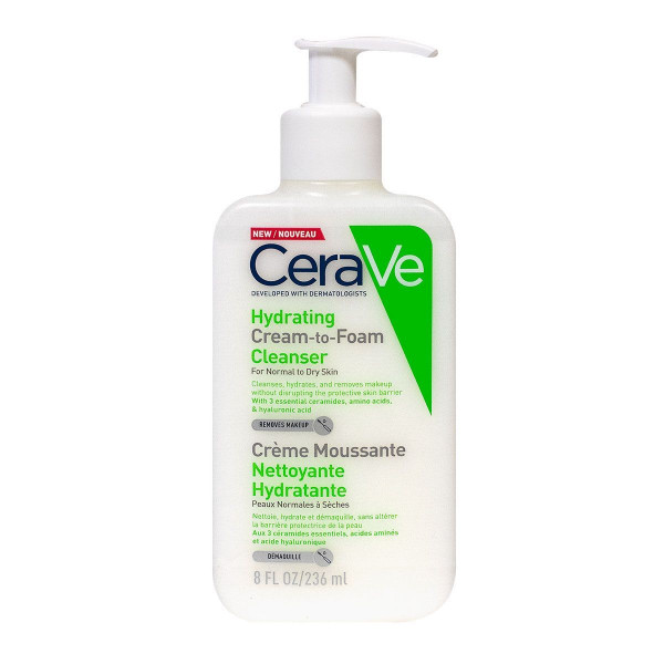 Crème Moussante Nettoyante Hydratante - Cerave Środek Oczyszczający - Środek Do Usuwania Makijażu 236 Ml
