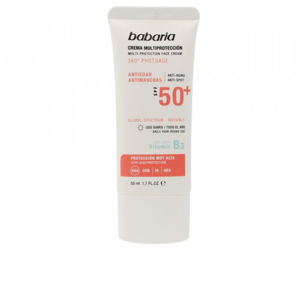Multi-protection Face Cream Vitamin B3 - Babaria Beskyttelse Mod Solen 50 Ml