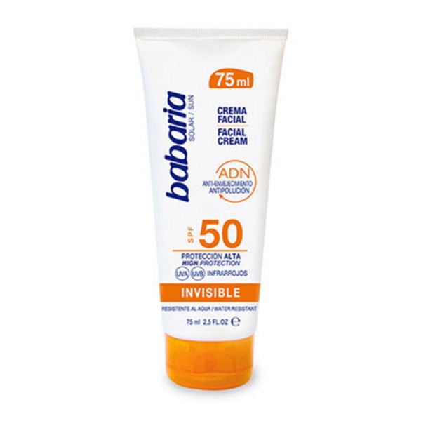 Facial Cream Invisible - Babaria Ochrona Przeciwsłoneczna 75 Ml