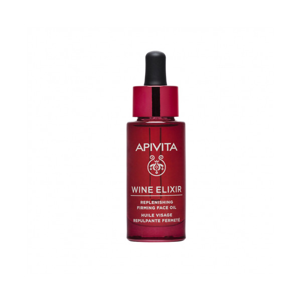 Apivita - Wine Elixir Repleneshing Firming Face Oil 30ml Trattamento Antietà E Antirughe