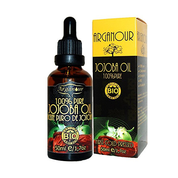 Arganour - Jojoba Oil 100% Pure 50ml Olio, Lozione E Crema Per Il Corpo