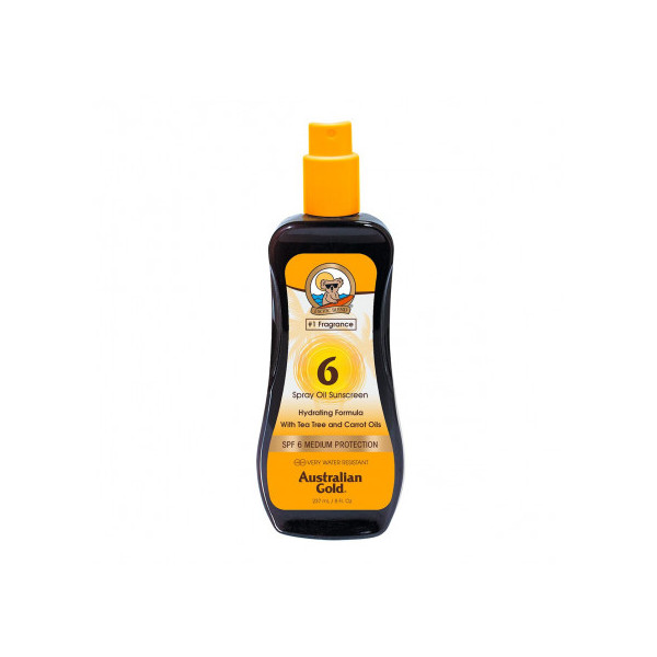 Spray Oil Sunscreen Carrot Oil Formula - Australian Gold Beskyttelse Mod Solen 237 Ml