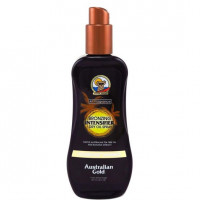 Bronzing intensifier dry oil with bronzer spray