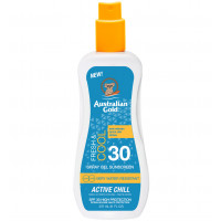 Sunscreen fresh and cool spray gel active