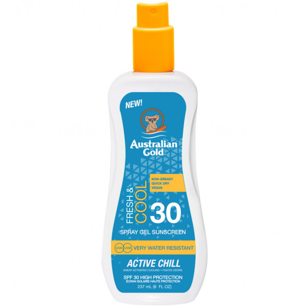 Australian Gold - Fresh & Cool Spray Gel Sunscreen : Sun Protection 237 Ml