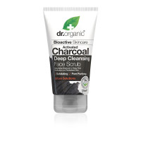 Bioactive skincare activated charocoal deep cleansing face scrub