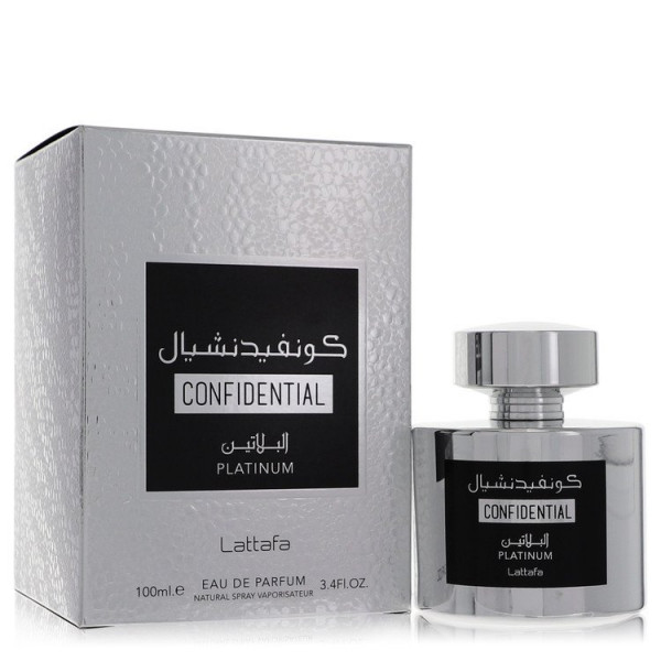 Lattafa - Confidential Platinum 100ml Eau De Parfum Spray