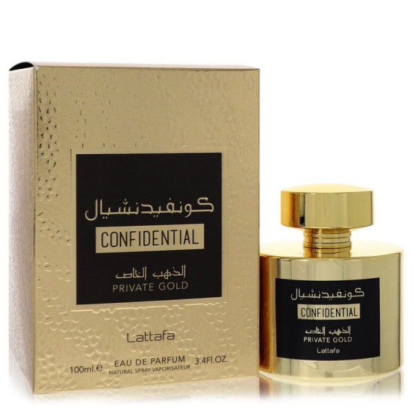 Confidential Private Gold - Lattafa Eau De Parfum Spray 100 Ml