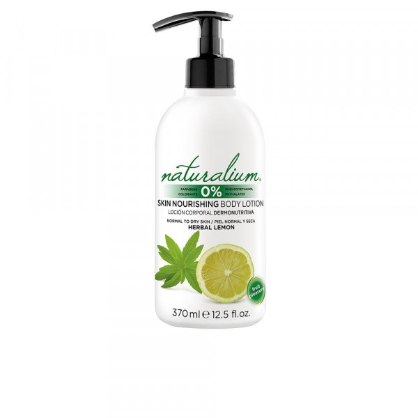 Skin Nourishing Body Lotion Herbal Lemon - Naturalium Feuchtigkeitsspendend Und Nährend 370 Ml