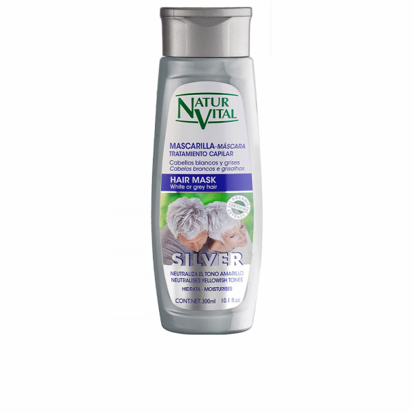 Hair Mask White Or Grey Hair Silver - Naturaleza Y Vida Mascarilla Para El Cabello 300 Ml