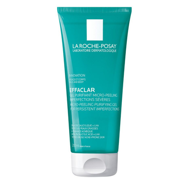 Effaclar Gel Purifiant Micro-peeling - La Roche Posay Cleanser - Make-up Remover 200 Ml