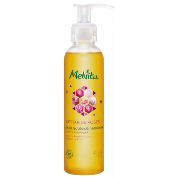 Nectar De Roses Huile Lactée Démaquillant - Melvita Cleanser - Make-up Remover 145 Ml