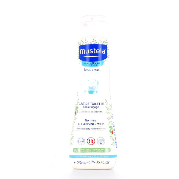 Mustela - Lait De Toilette Sans Rinçage 200ml Detergente - Struccante