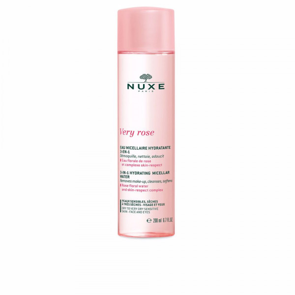 Very Rose Eau Micellaire Hydratante 3-en-1 - Nuxe Cleanser - Make-up Remover 200 Ml