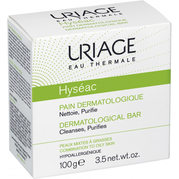 Hyséac Pain Dermatologique - Uriage Cleanser - Make-up Remover 100 G